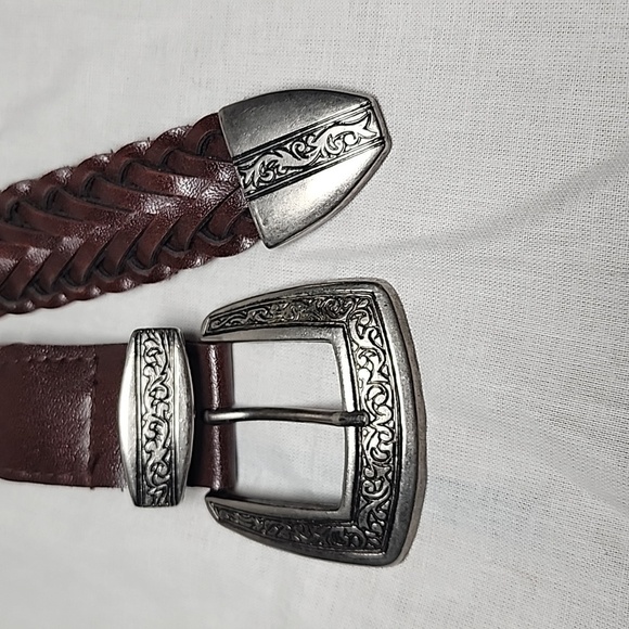 BRAIDED  Brown Belt  Size  L  🧡 - Picture 5 of 7